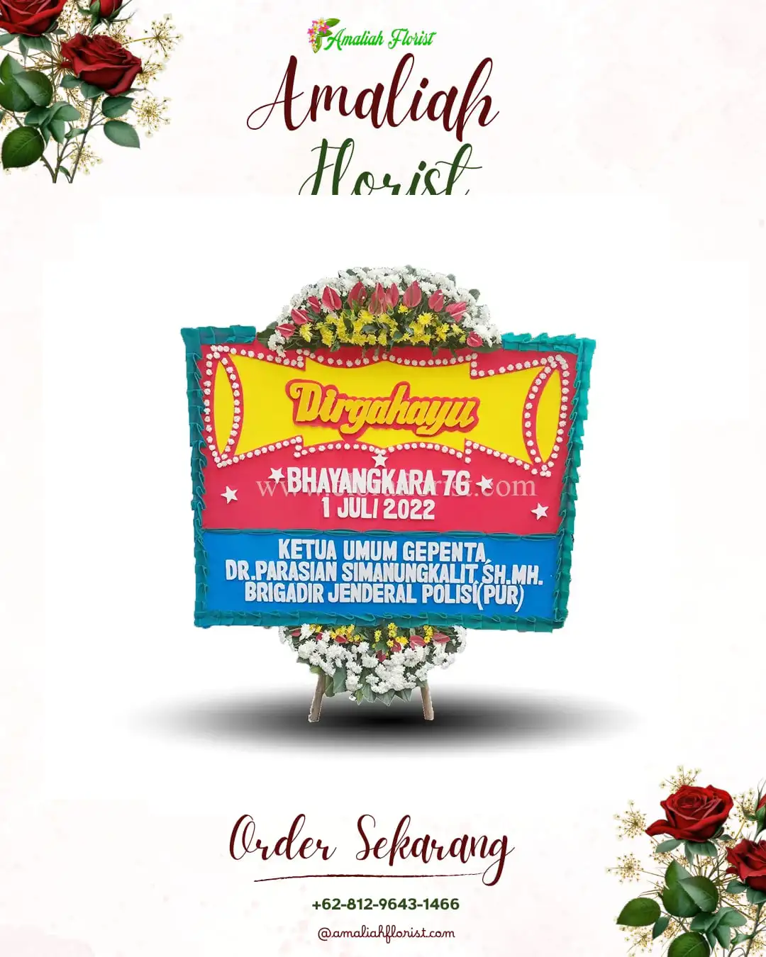 Papan Bunga HUT Ulang Tahun Selanbawak